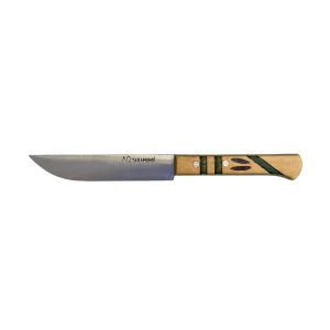 cuchillo mesa madera boj decorado verde AQ 1