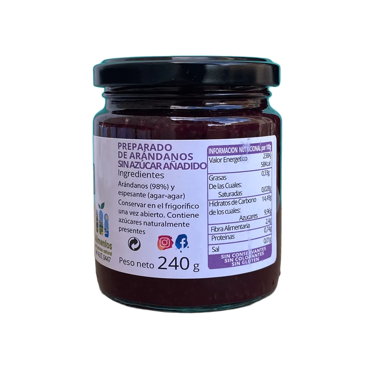 mermelada arandanos sin azucar 2