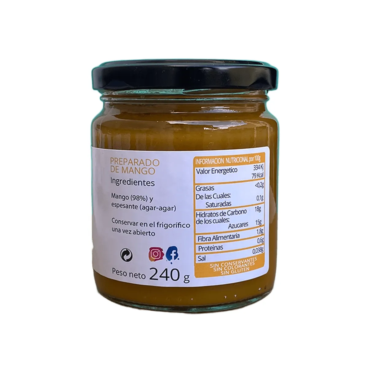 mermelada mango sin azucar 2